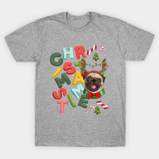 Colorful CHRISTMAS dog T-Shirt